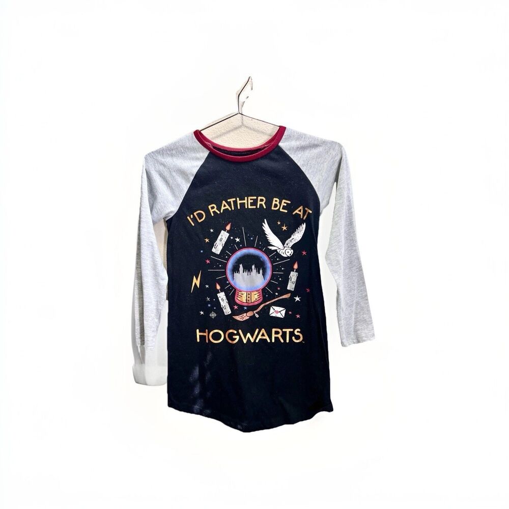 Harry Potter Graphic Shirt Size M Unisex Teen Long Sleeve Wizarding Merch Top